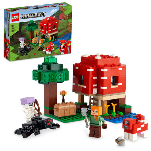 Picture of Lego Minecraft The Mushroom House